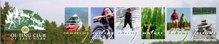 Outing Club of East York, Toronto: Outdoor Hiking, Canoeing, Cycling, & Skiing Club.